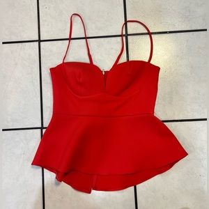 NWT KENDAL & KYLIE PEPLUM TOP